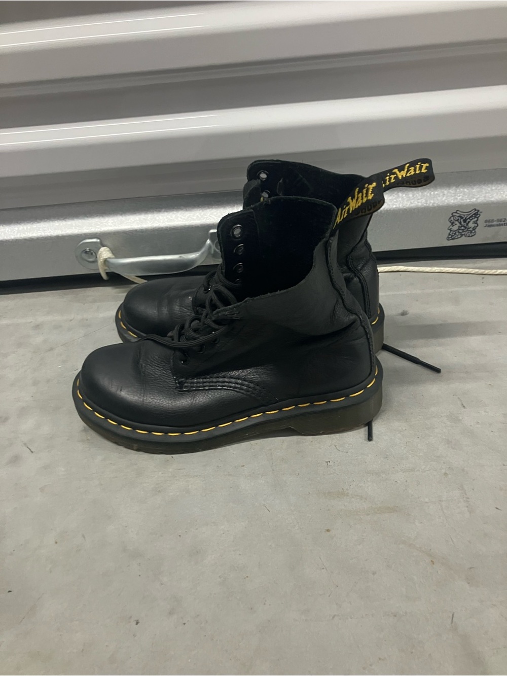 Dr. Martens Pascal Black Leather Lace-Up Boots - Picture 3 of 7